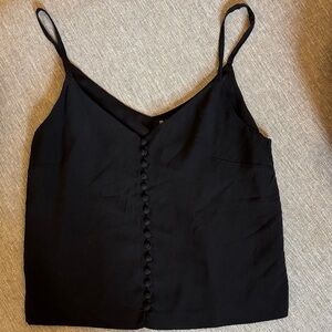 Madewell Black Button-Front Camisole